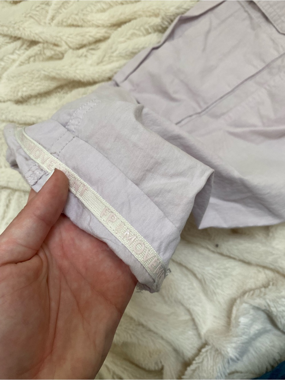 Free People Movement FP Movement Mesmerize Me cargo pants lilac Sz L - Picture 9 of 11
